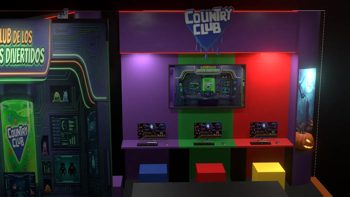 Estaciones de juego del stand